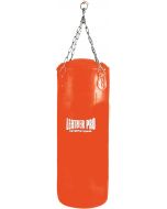 Sacco Boxe Leather Pro Vuoto 20-30-40 kg in Ecopelle 110x40 cm Colore Arancione TecnoFit Cod. SB110x40