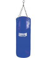 Sacco Boxe Leather Pro Vuoto 20-30-40 kg in Ecopelle 110x40 cm Colore Blu Tecnofit