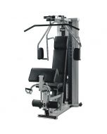 Einzelne Multifunktionsstation mit Gewichtsset 90 kg, silberfarben, TechnoGym, gebraucht, ex Expo